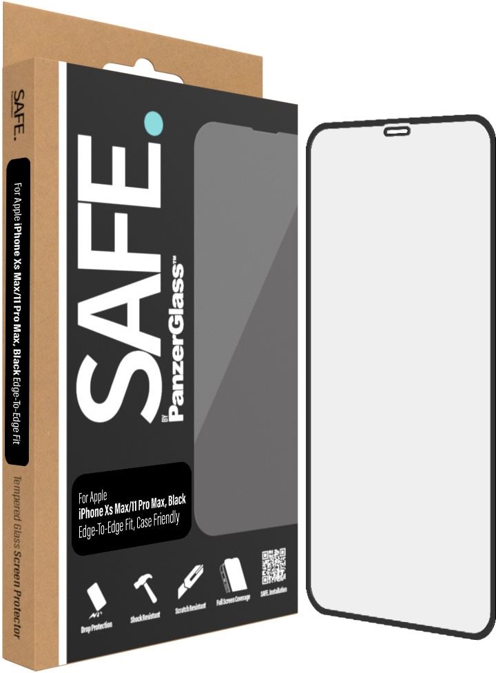 Üvegfólia SAFE. by Panzerglass Apple iPhone Xs Max/11 Pro Max üvegfólia - fekete keret