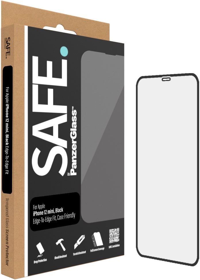 SAFE. by Panzerglass Apple iPhone 12 mini üvegfólia - fekete keret