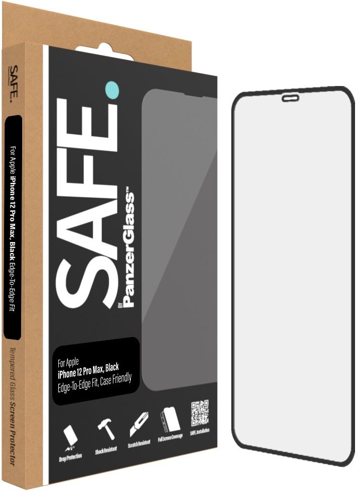 SAFE. by Panzerglass Apple iPhone12 Pro Max üvegfólia - fekete keret