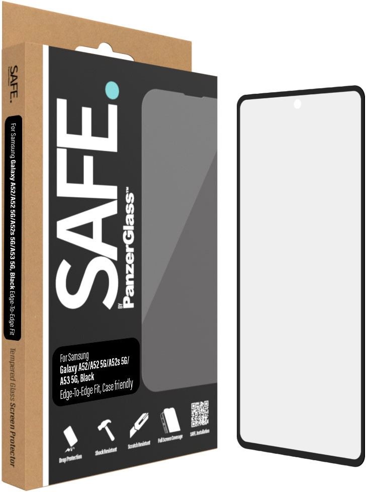 SAFE. by Panzerglass Samsung Galaxy A52/ A52 5G/ A53 5G üvegfólia - fekete keret