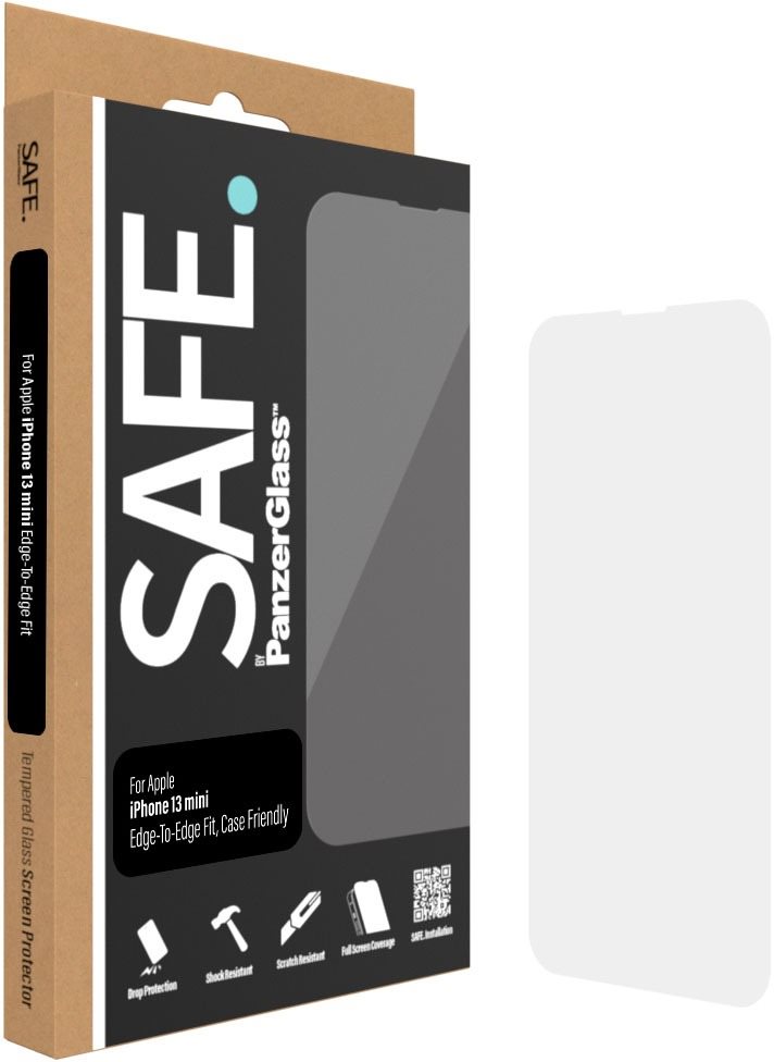 SAFE. by Panzerglass Apple iPhone 13 mini üvegfólia - fekete keret
