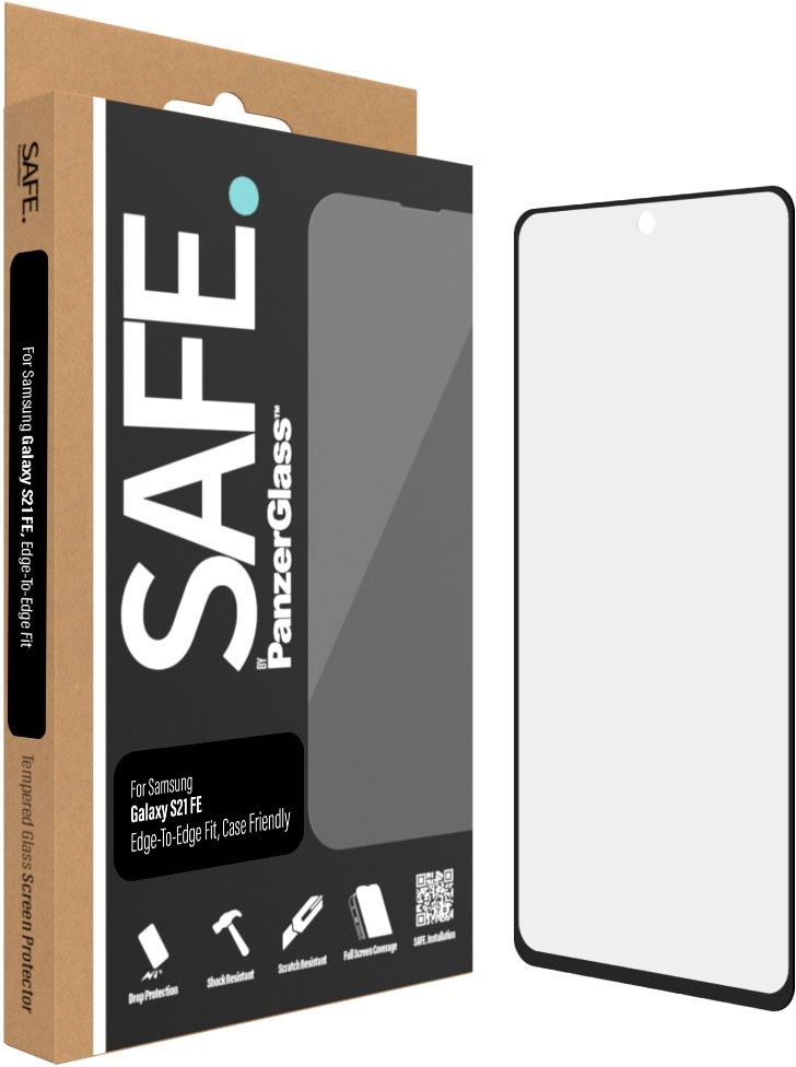 SAFE. by Panzerglass Samsung Galaxy S21 FE üvegfólia - fekete keret