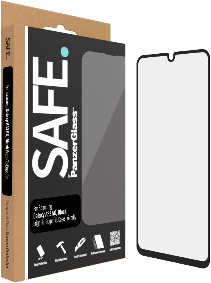 SAFE. by Panzerglass Samsung Galaxy A33 5G üvegfólia - fekete keret