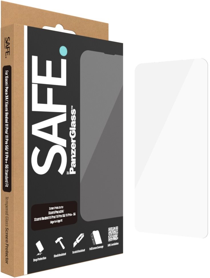 Üvegfólia SAFE. by Panzerglass Xiaomi Redmi Note 11 Pro/ 11 Pro 5G/ 11 Pro+ 5G/ Poco X4 üvegfólia