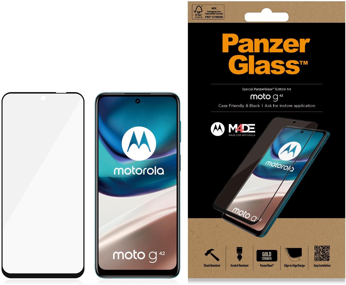 PanzerGlass Motorola Moto G42 üvegfólia