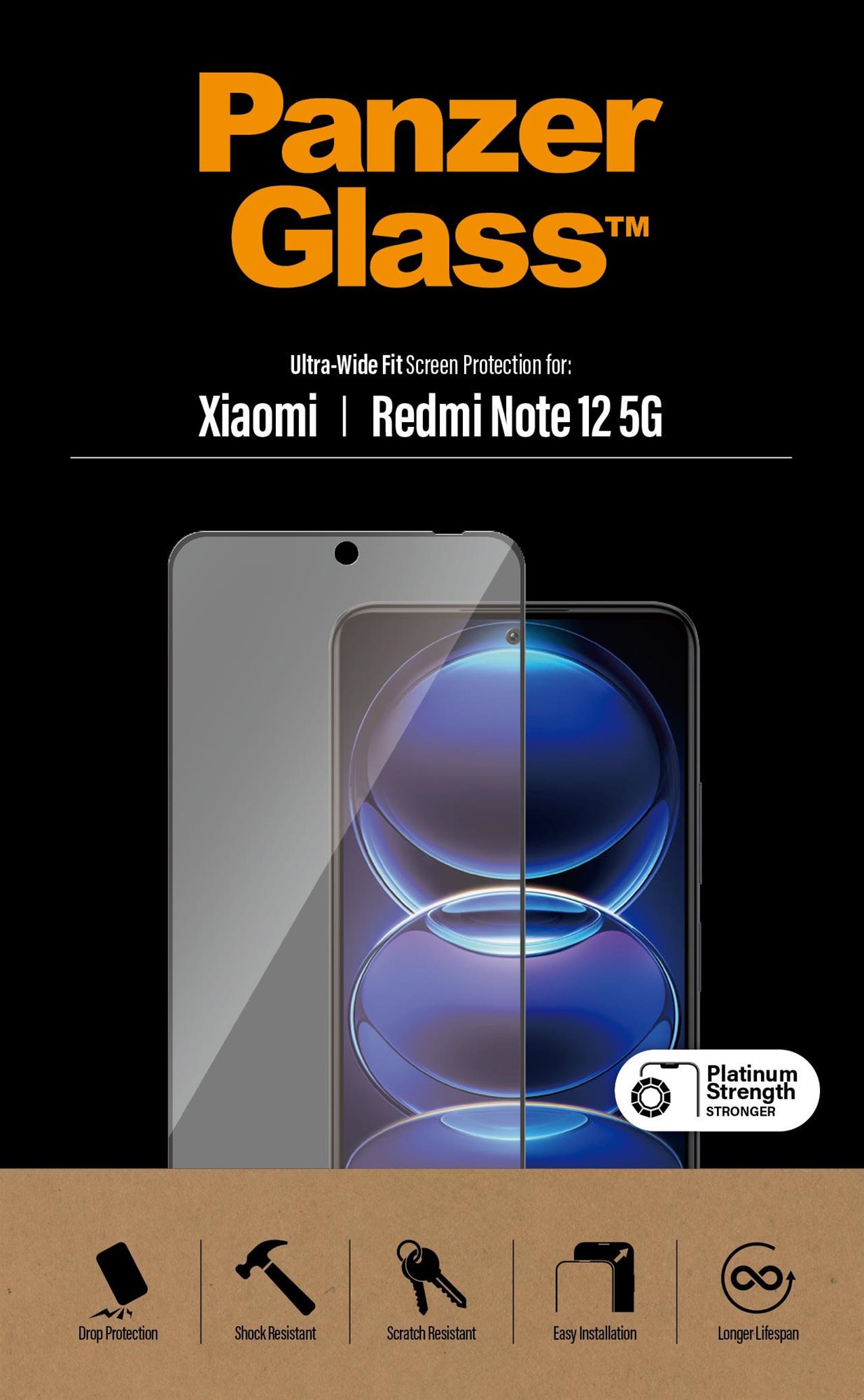 Üvegfólia PanzerGlass Xiaomi Redmi Note 12 5G/ Poco X5 üvegfólia