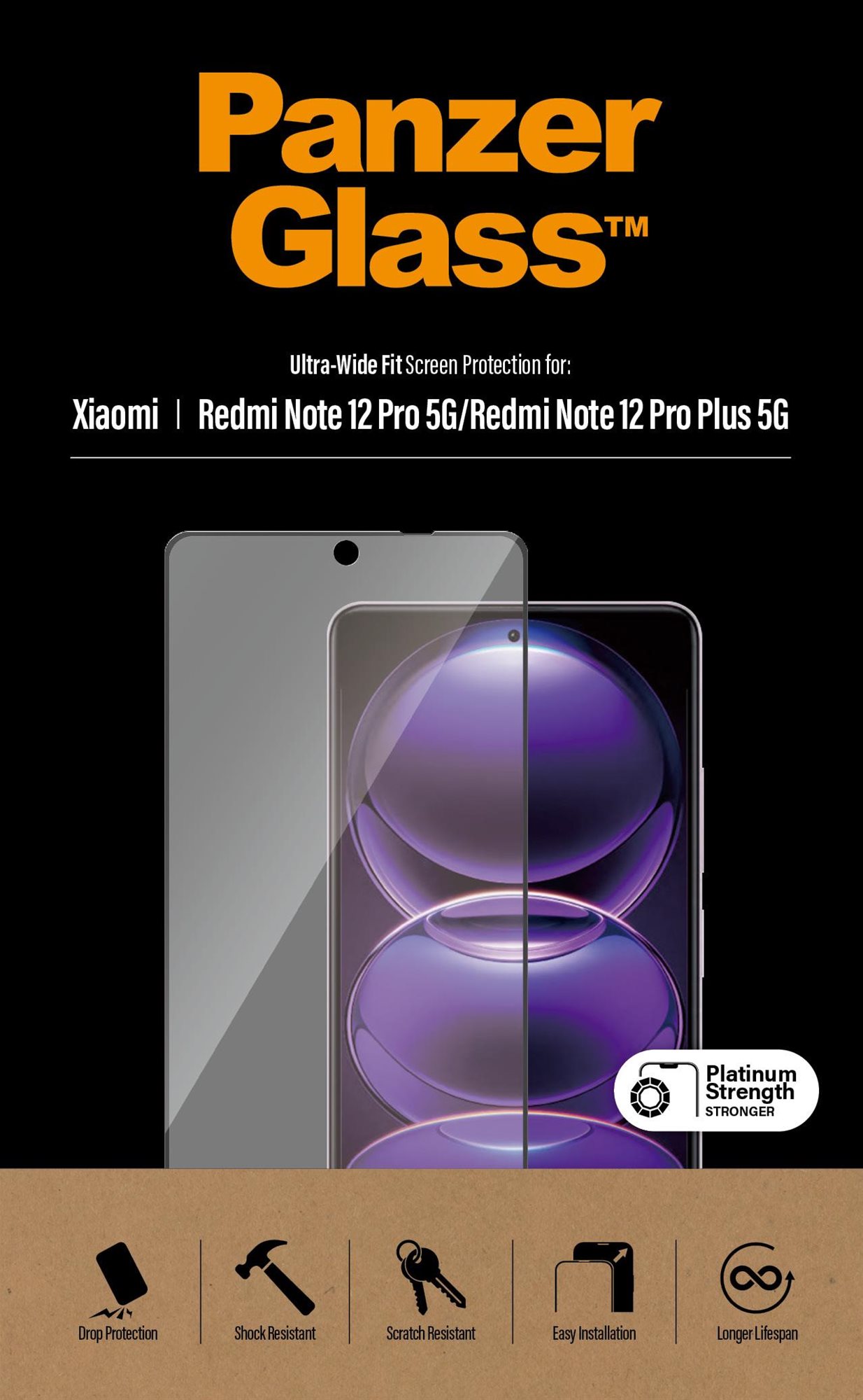 PanzerGlass Xiaomi Redmi Note 12 Pro 5G/ 12 Pro Plus 5G/ Poco X5 Pro üvegfólia