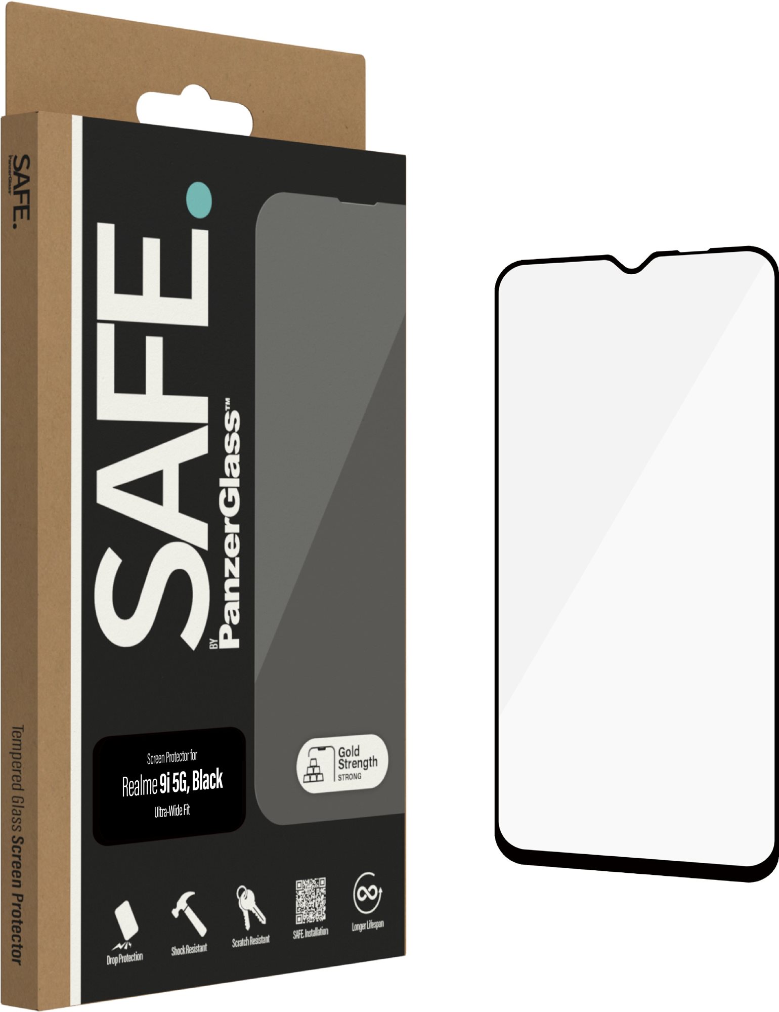 SAFE. by Panzerglass Realme 9i 5G üvegfólia