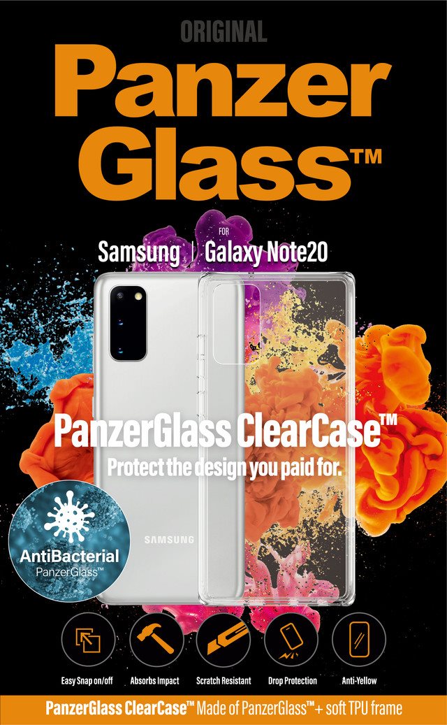 PanzerGlass ClearCase AntiBacterial Samsung Galaxy Note 20 tok