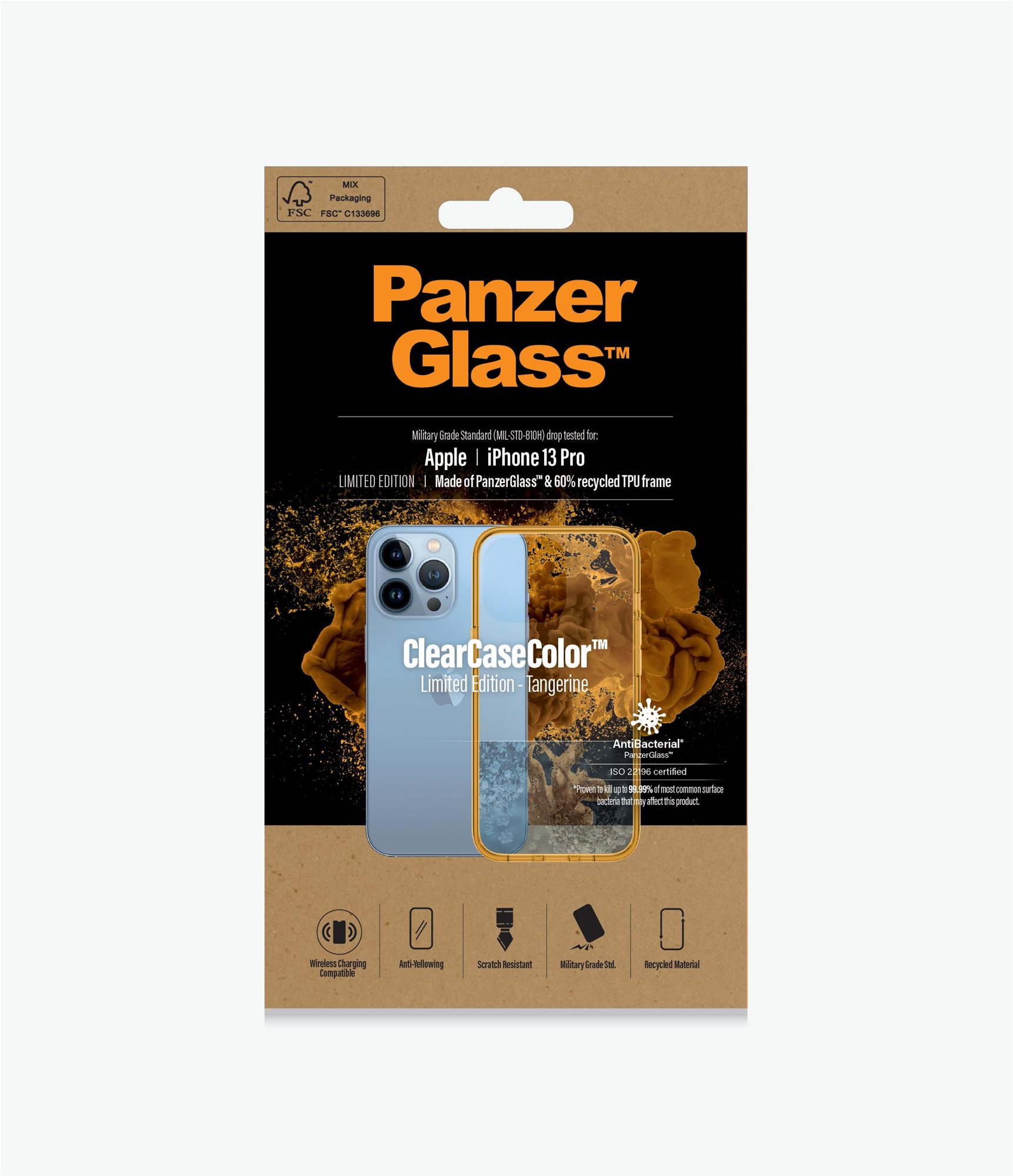 PanzerGlass ClearCaseColor Apple iPhone 13 Pro (narancsszín - Tangerine)