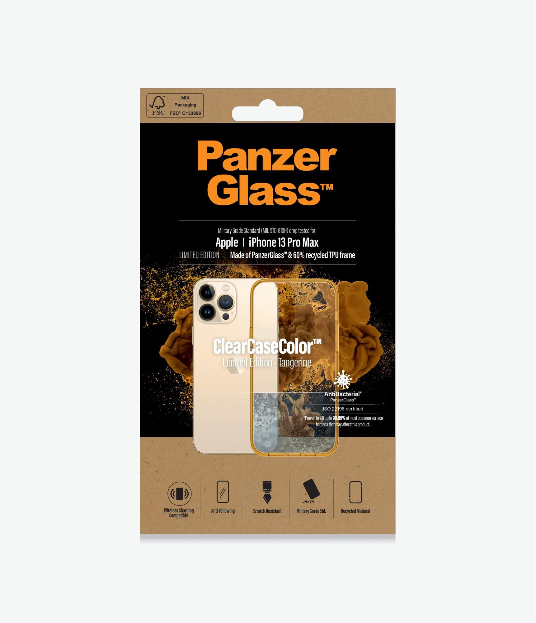 PanzerGlass ClearCaseColor Apple iPhone 13 Pro Max (narancsszín - Tangerine)