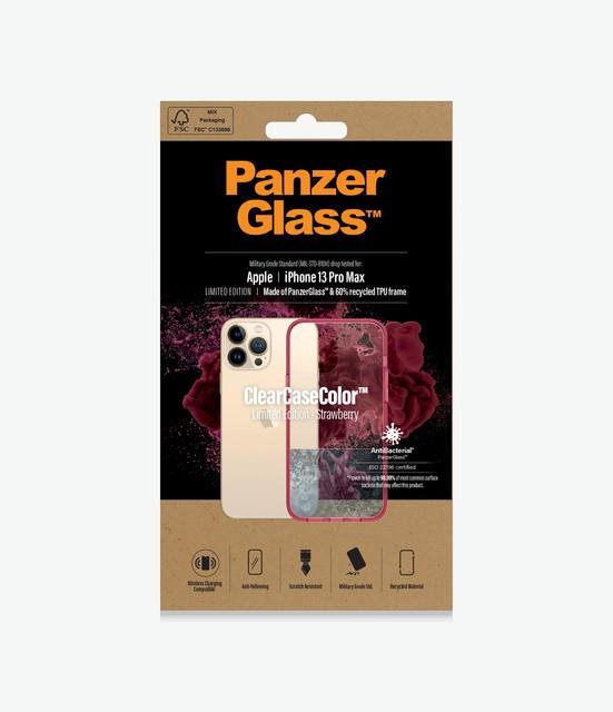 PanzerGlass ClearCaseColor Apple iPhone 13 Pro Max (piros - Strawberry)