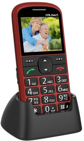 Mobiltelefon CPA Halo 11 Senior piros