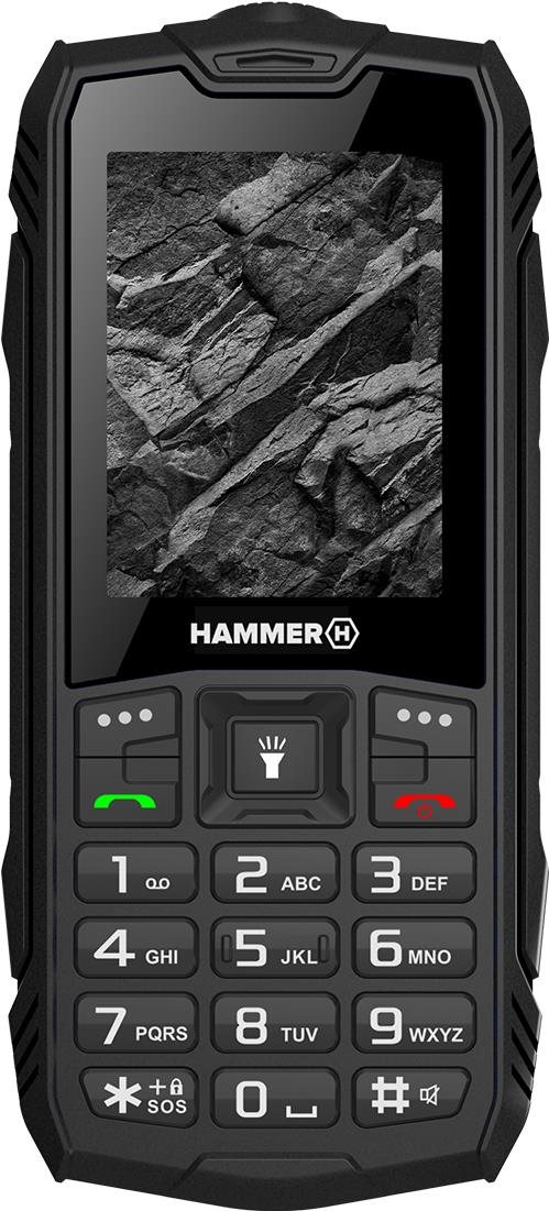 Mobiltelefon myPhone Hammer Rock fekete