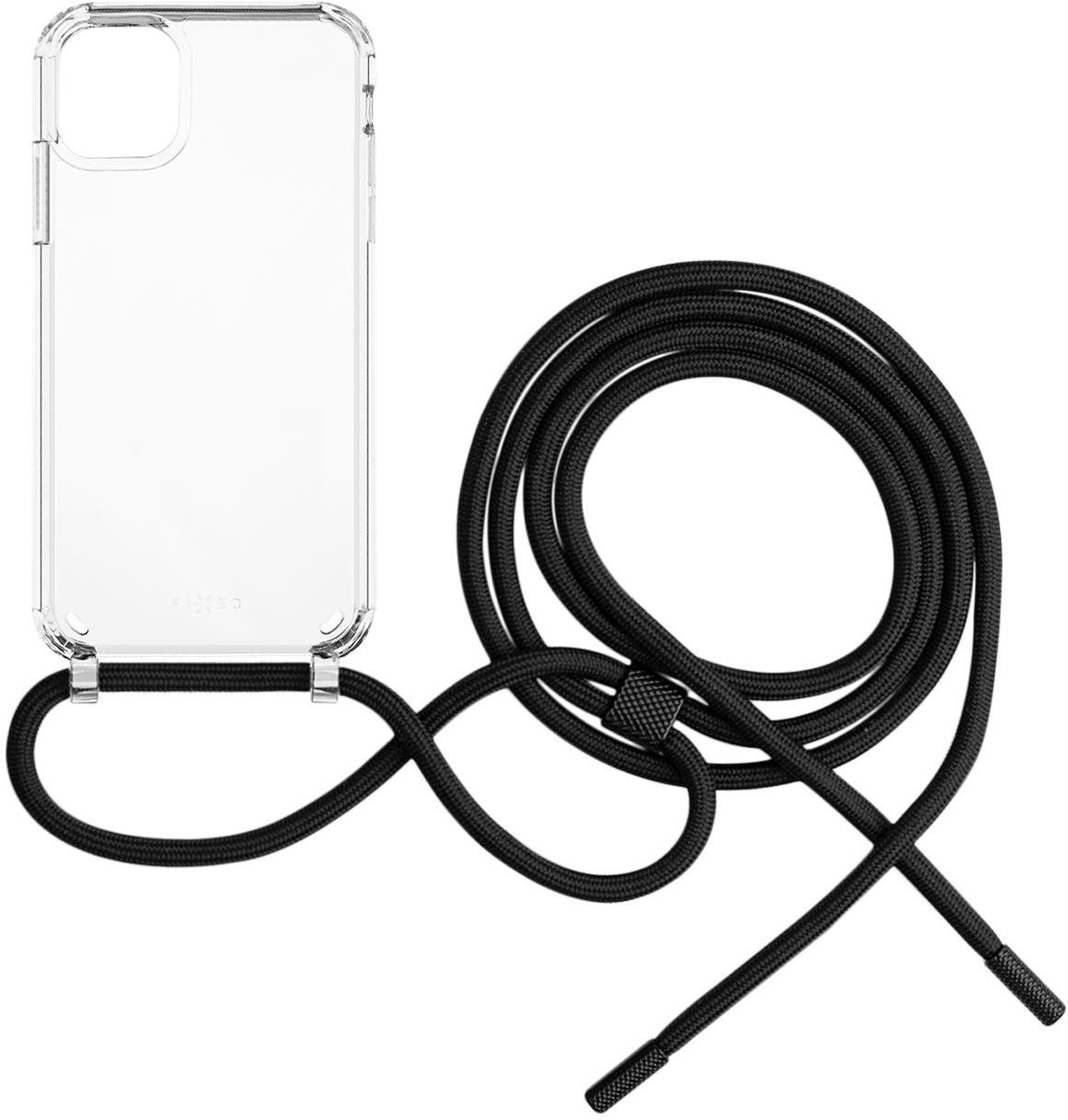 FIXED Pure Neck Tok AntiUV fekete nyakzsinórral az Apple iPhone 11 készülékhez