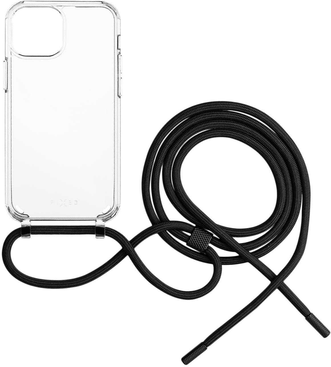 FIXED Pure Neck AntiUV fekete pánttal Apple iPhone 12 mini készülékhez