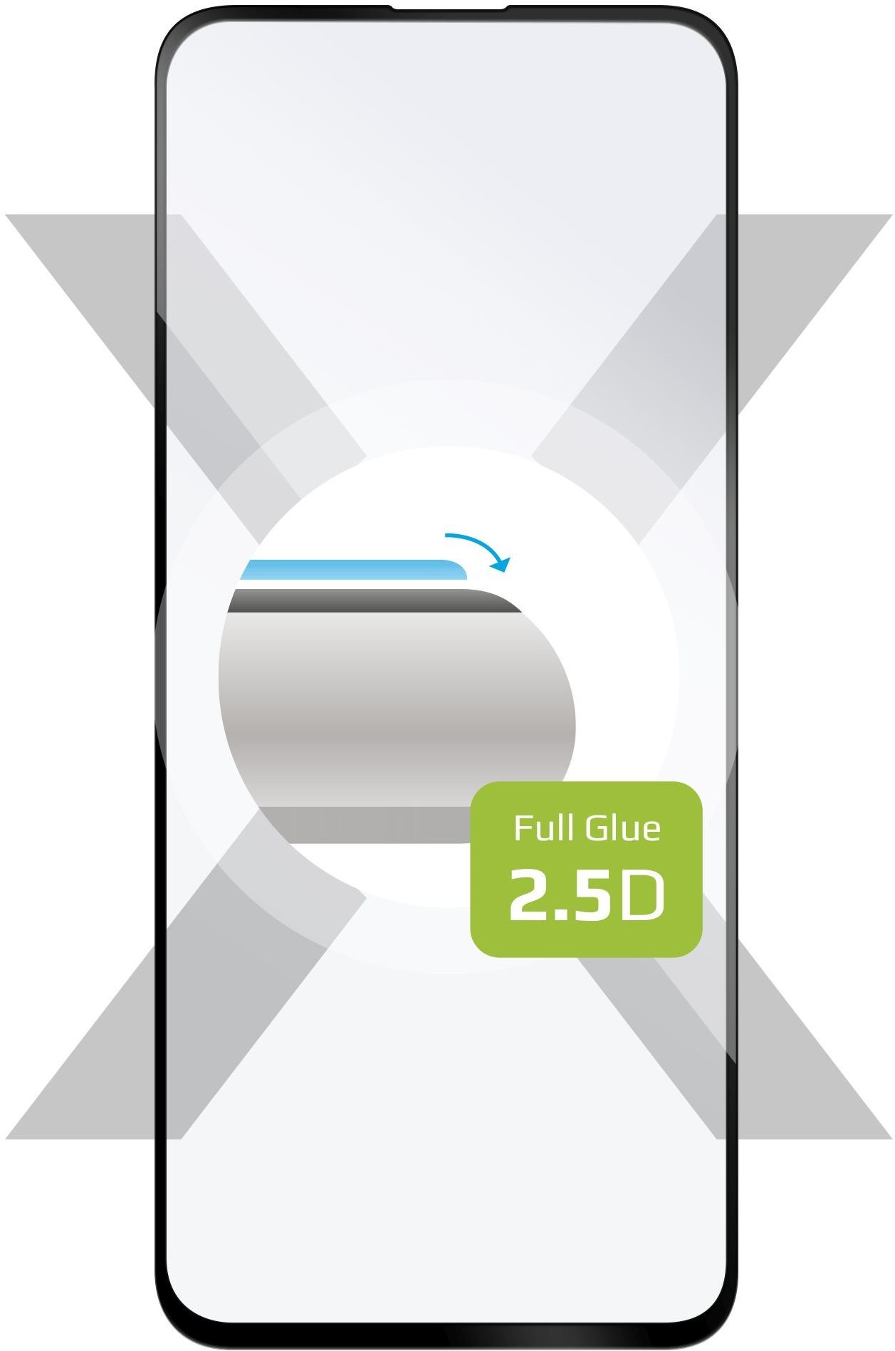 FIXED FullGlue-Cover Samsung Galaxy A51 üvegfólia - fekete