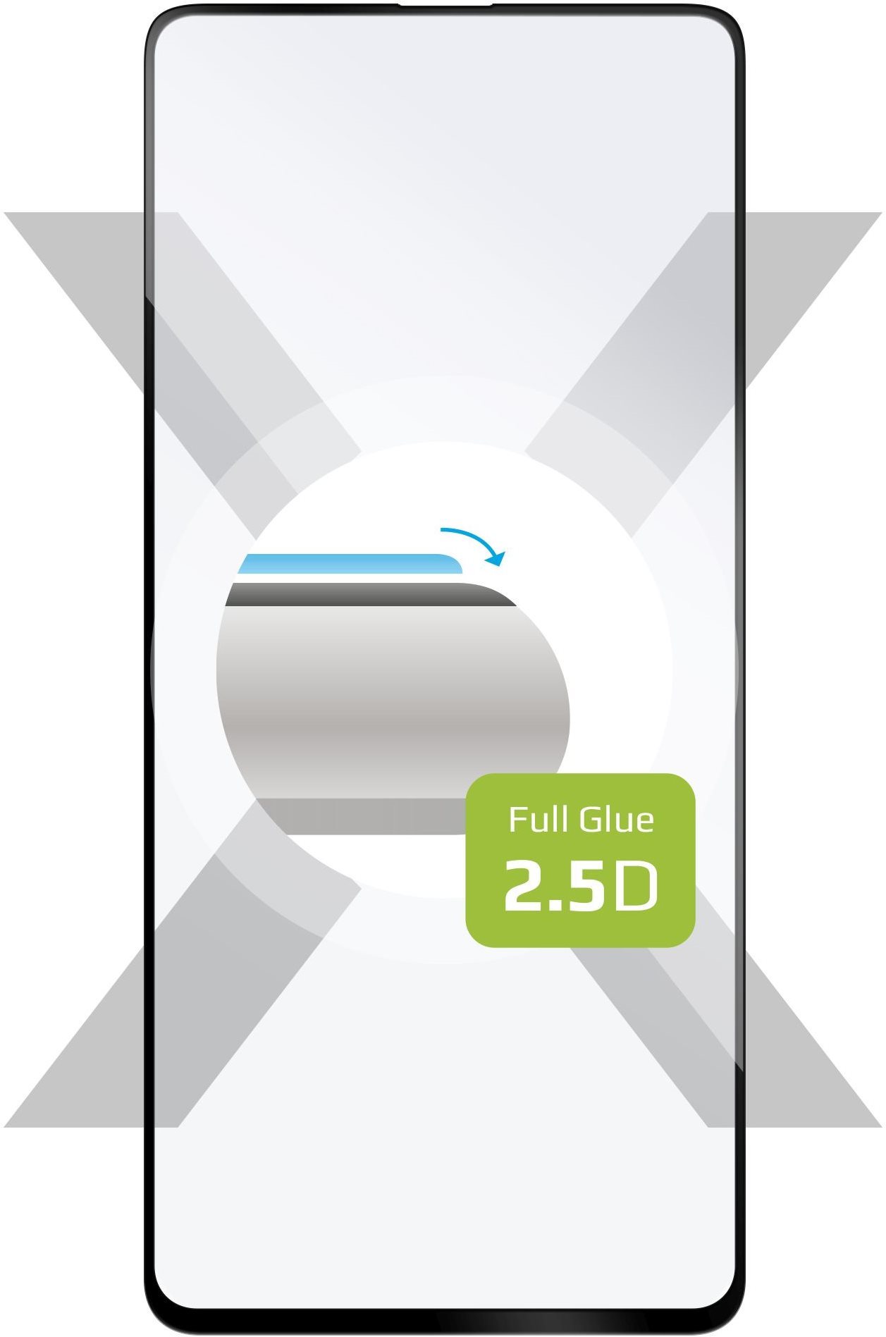 FIXED FullGlue-Cover Samsung Galaxy A52/ A52 5G/ A52s 5G üvegfólia - fekete