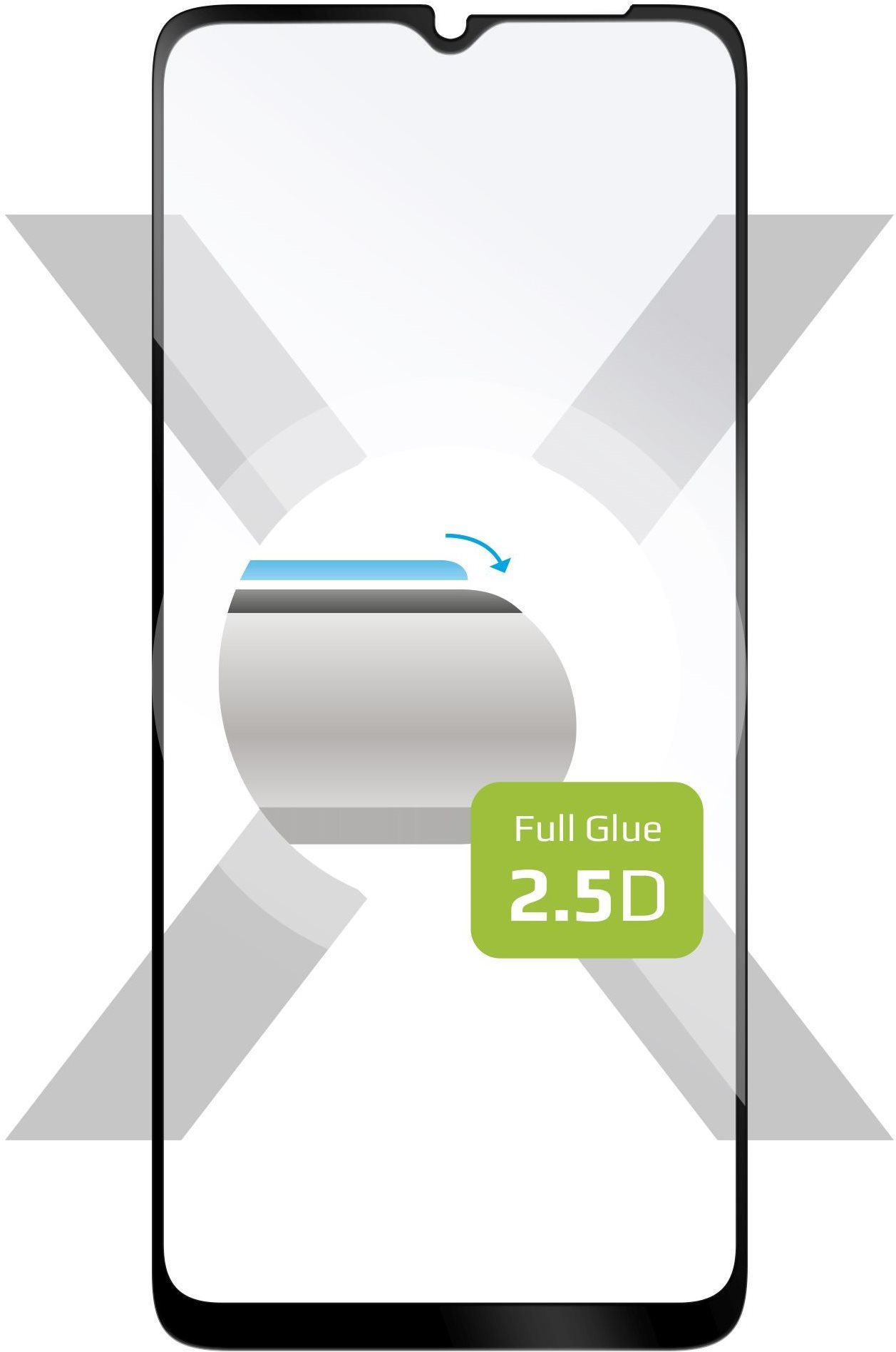 FIXED FullGlue-Cover Samsung Galaxy A32 5G üvegfólia - fekete