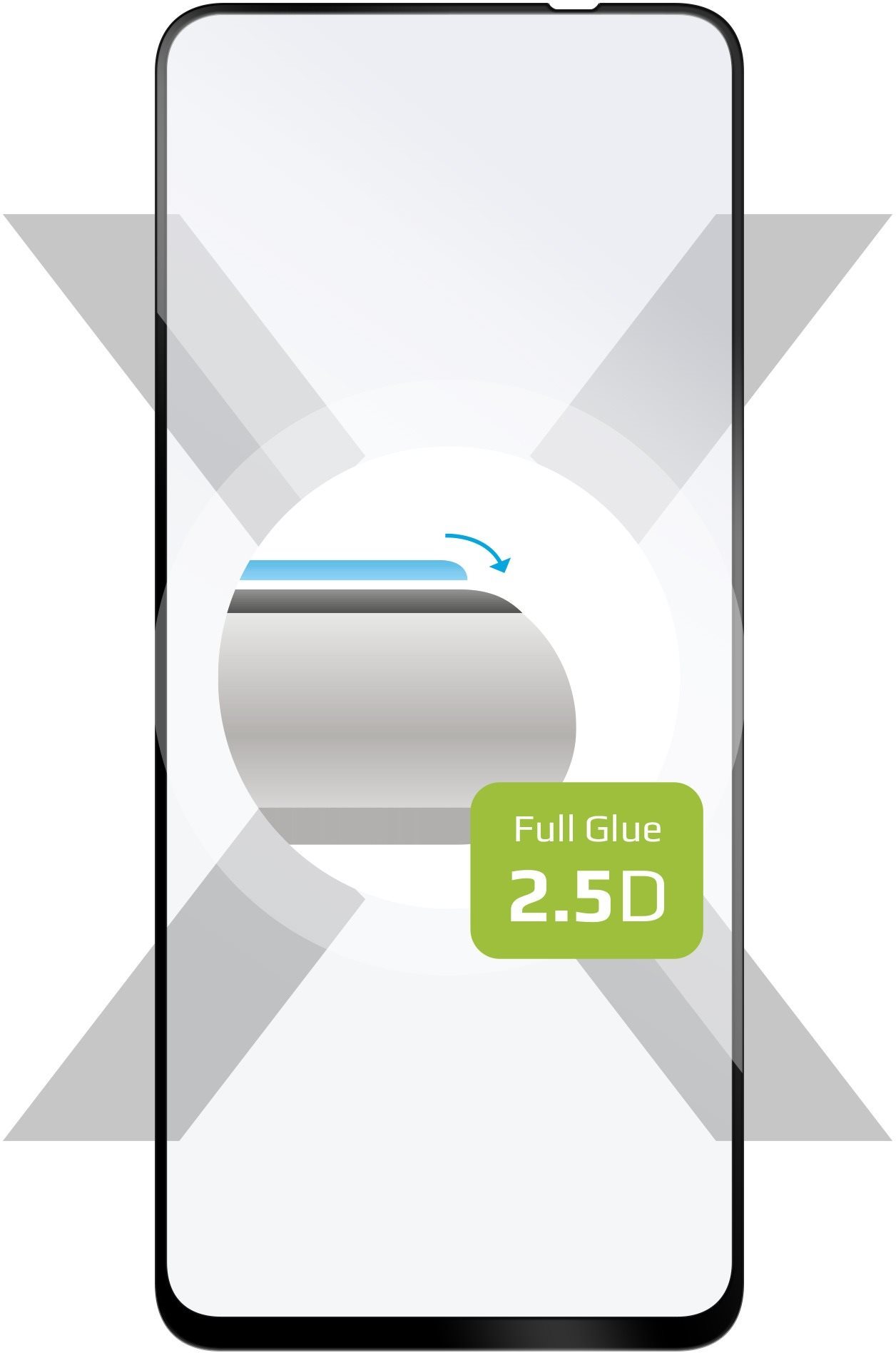 FIXED FullGlue-Cover Xiaomi Redmi Note 10 5G üvegfólia - fekete