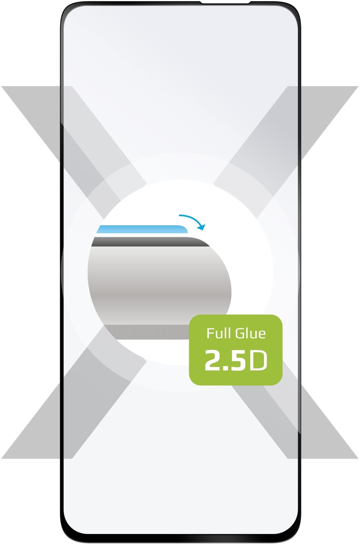 FIXED FullGlue-Cover Xiaomi POCO F3 üvegfólia - fekete