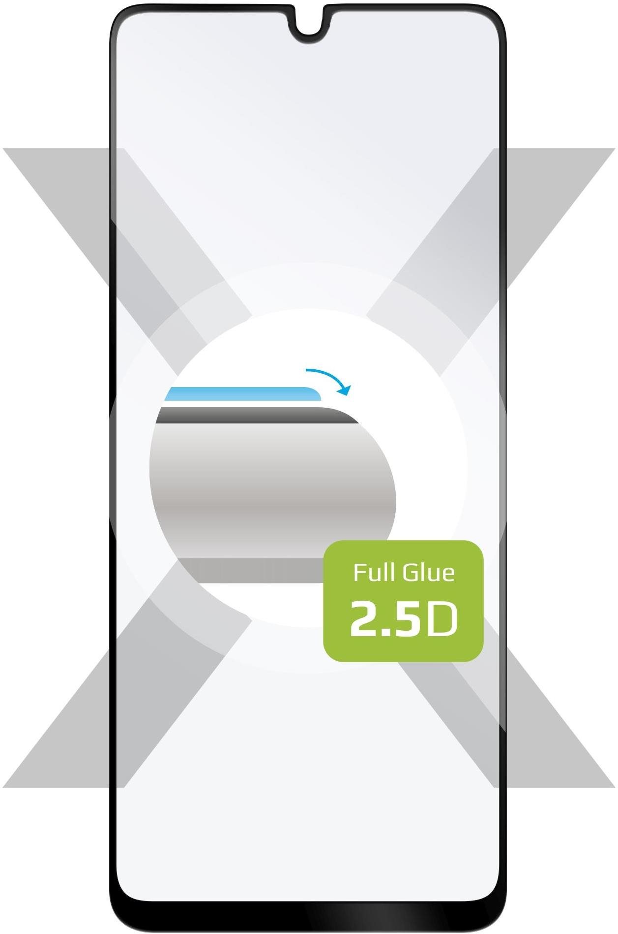 FIXED FullGlue-Cover Samsung Galaxy A22 üvegfólia - fekete