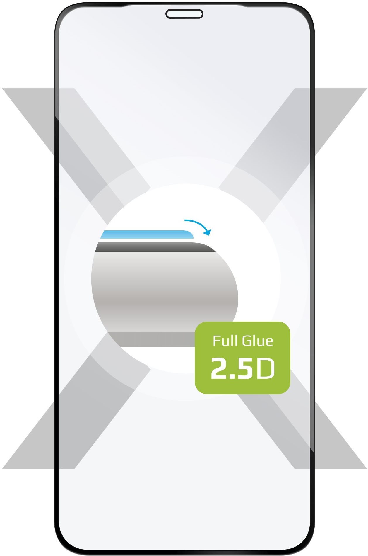FIXED FullGlue-Cover Apple iPhone XS Max/ 11 Pro Max üvegfólia - fekete