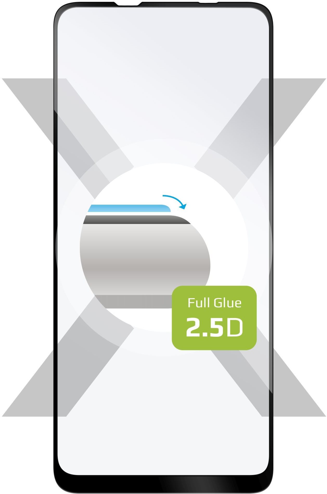 FIXED FullGlue-Cover Samsung Galaxy A21s üvegfólia - fekete