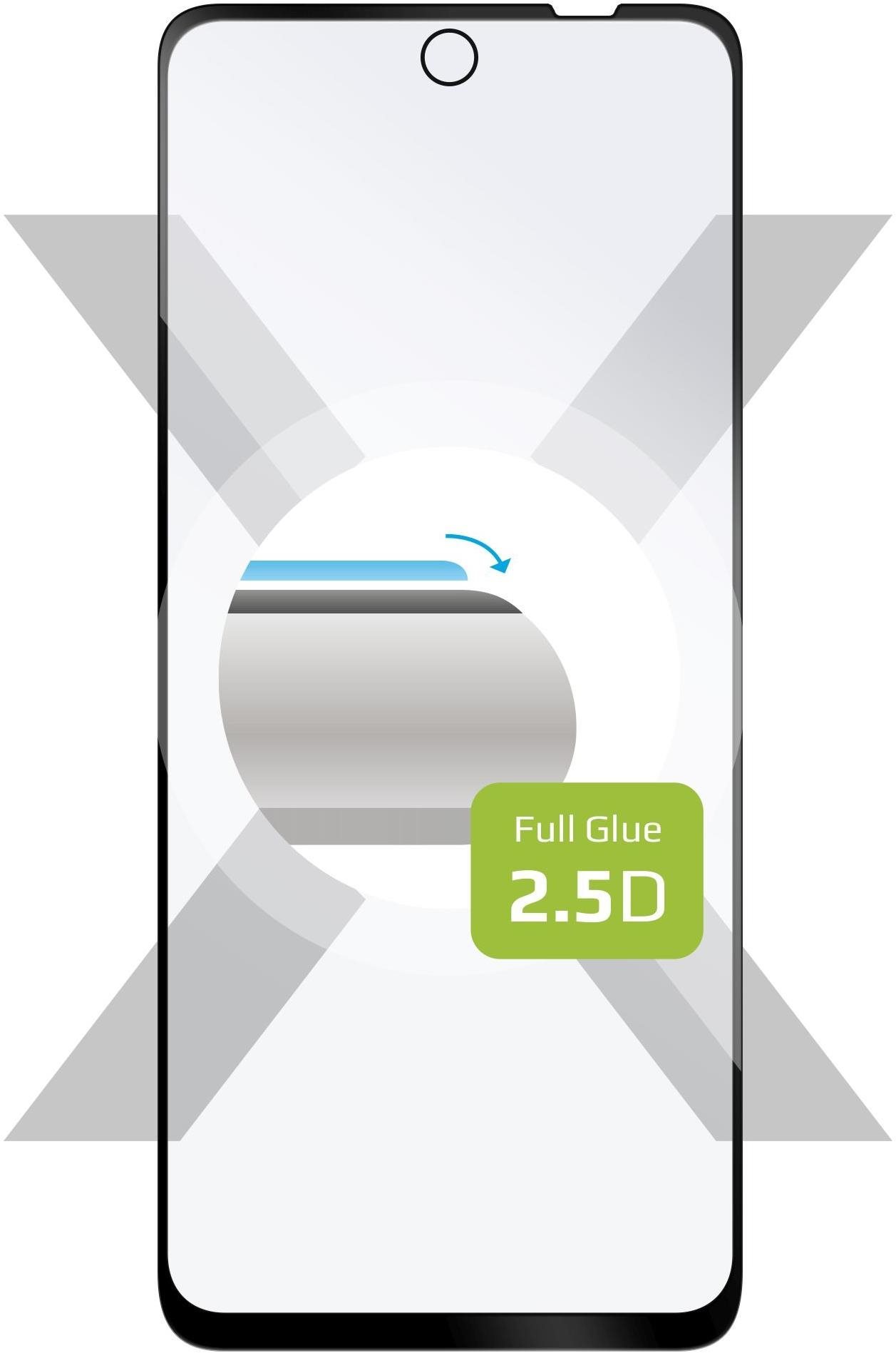 FIXED FullGlue-Cover Motorola Moto G200 5G üvegfólia - fekete