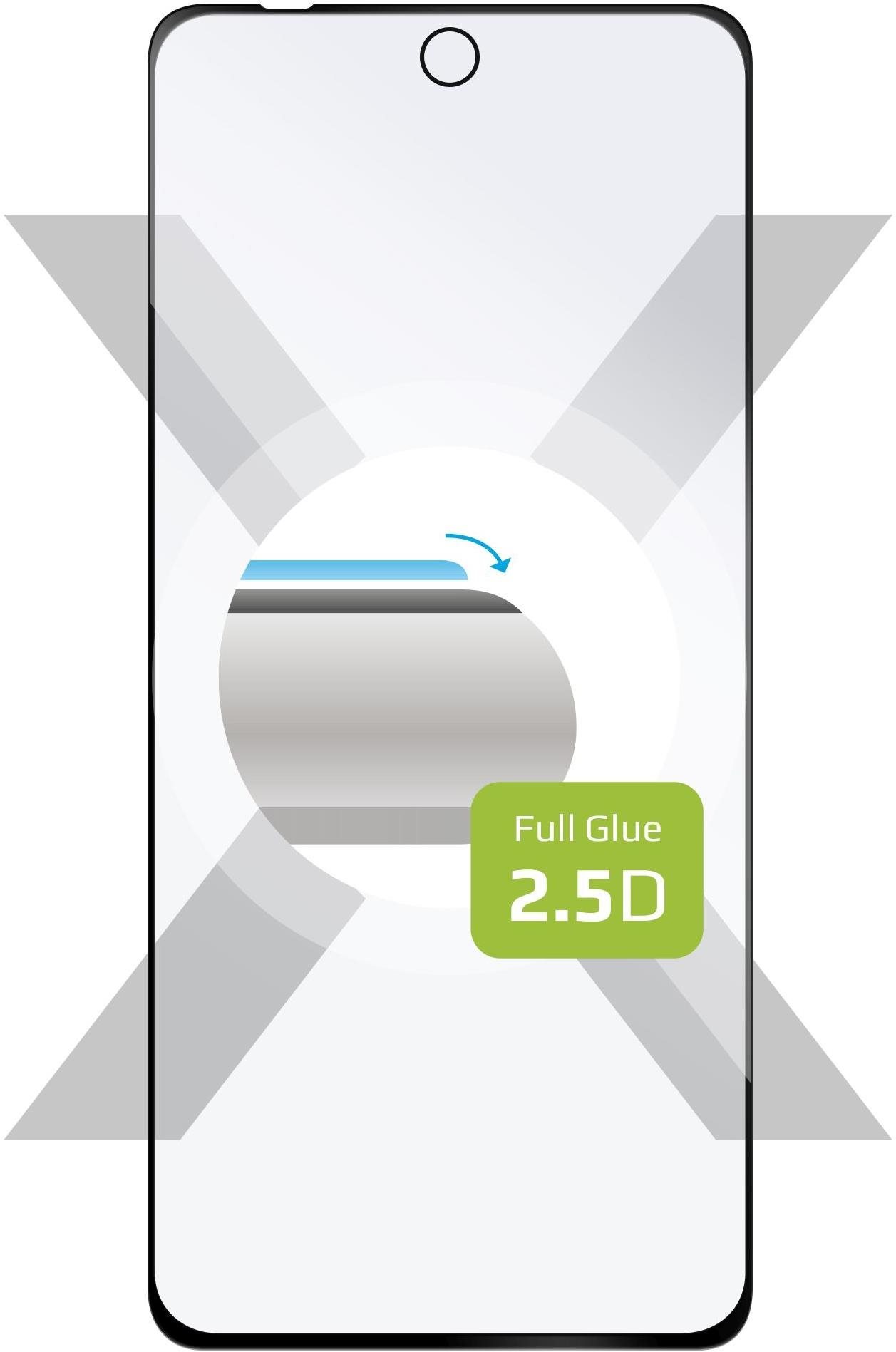 FIXED FullGlue-Cover Motorola Moto G82 5G üvegfólia - fekete