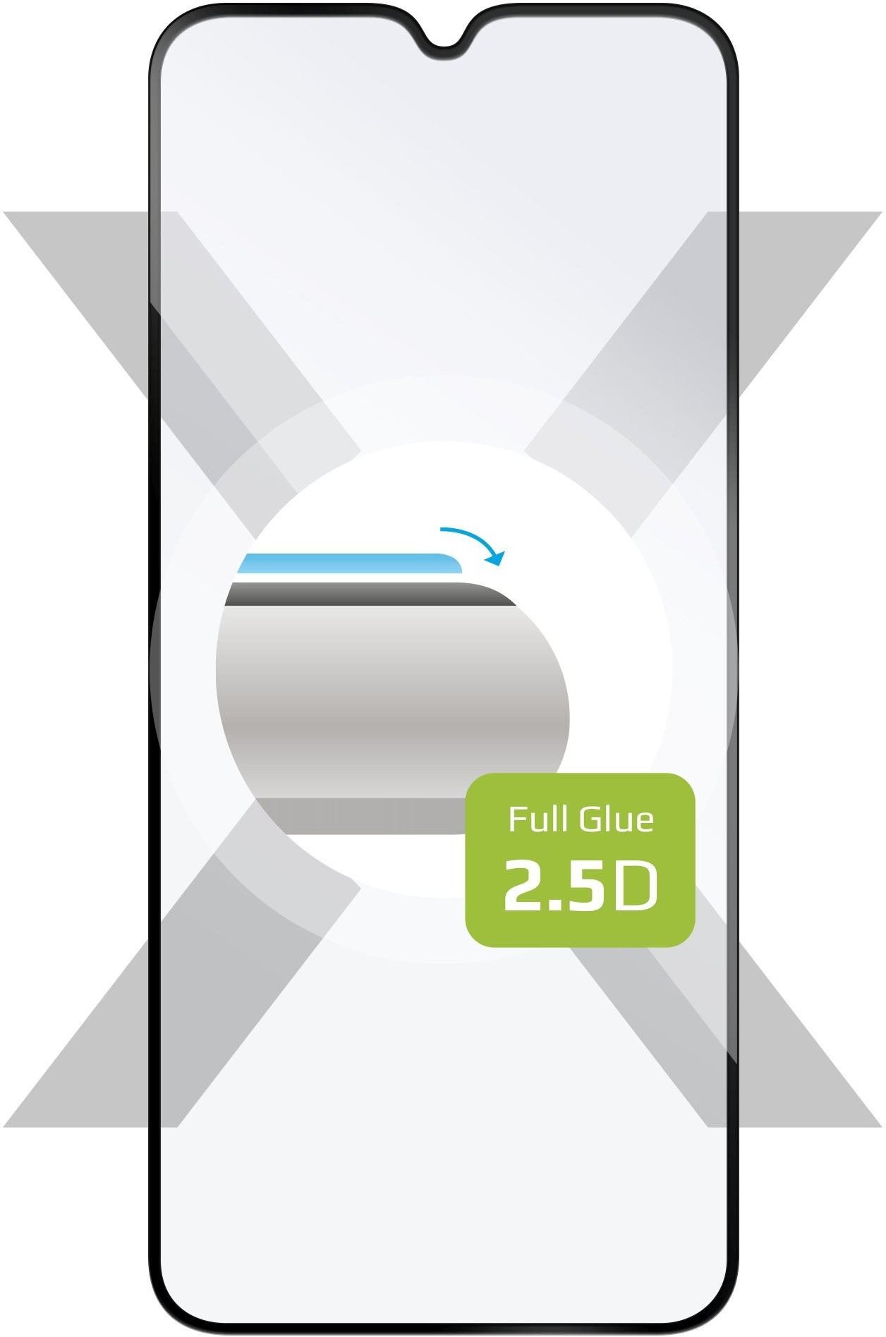 FIXED FullGlue-Cover Infinix Smart 6 HD üvegfólia - fekete