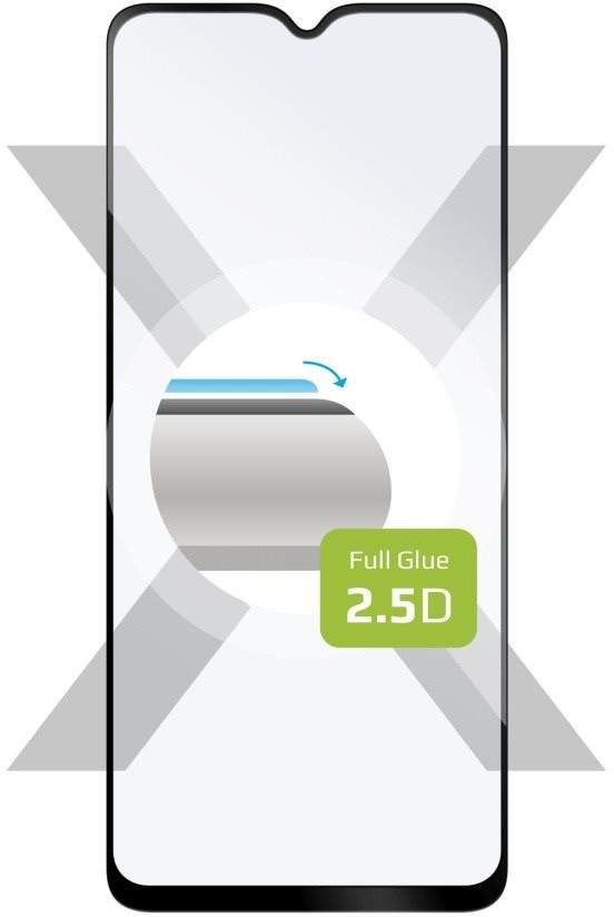 FIXED FullGlue-Cover Samsung Galaxy A04 üvegfólia - fekete
