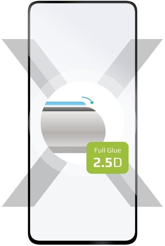FIXED FullGlue-Cover Xiaomi Redmi Note 12 Pro 5G üvegfólia - fekete