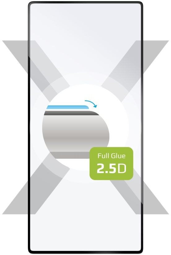 FIXED FullGlue-Cover Google Pixel 7a üvegfólia - fekete