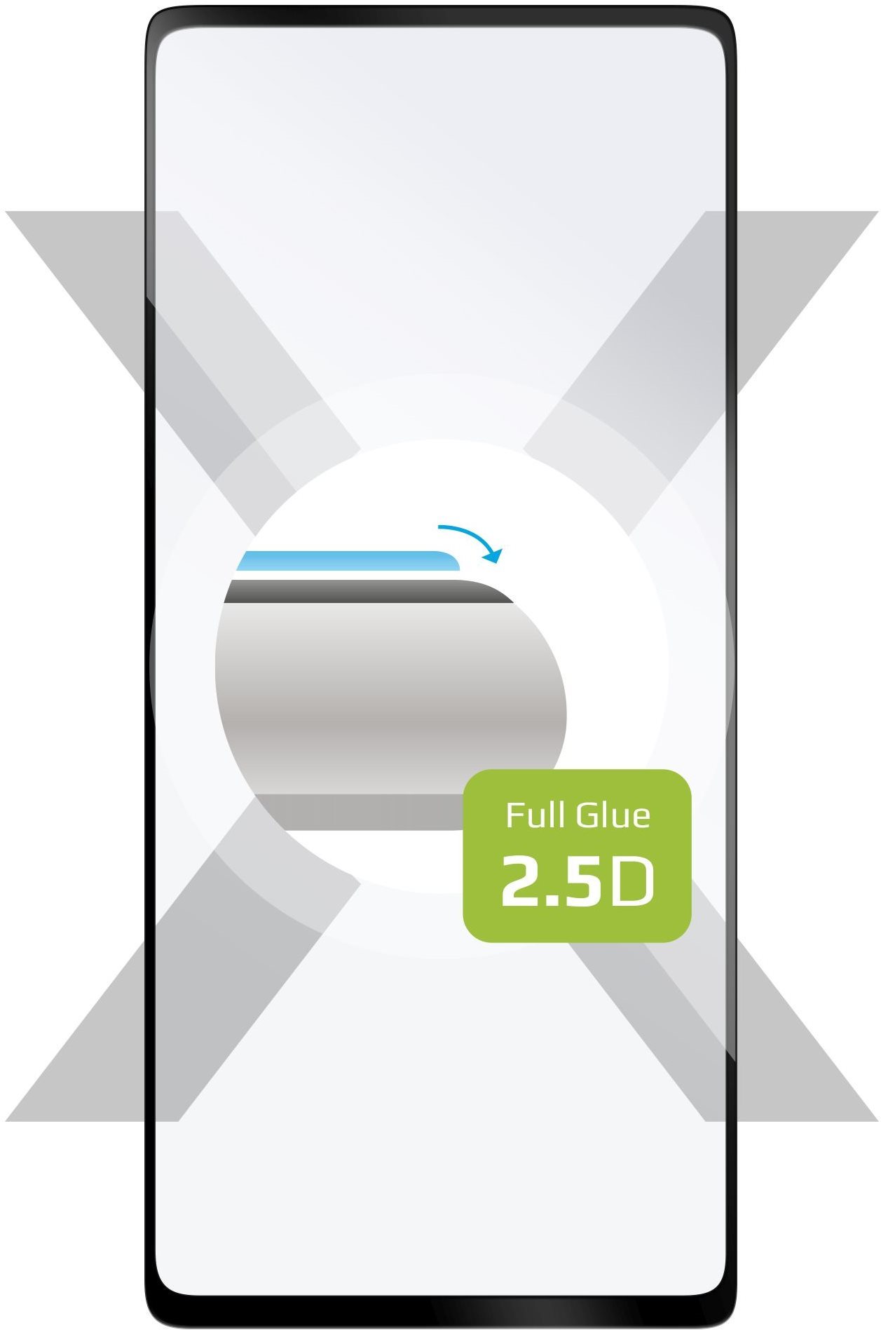 FIXED FullGlue-Cover Samsung Galaxy S20 FE üvegfólia - fekete