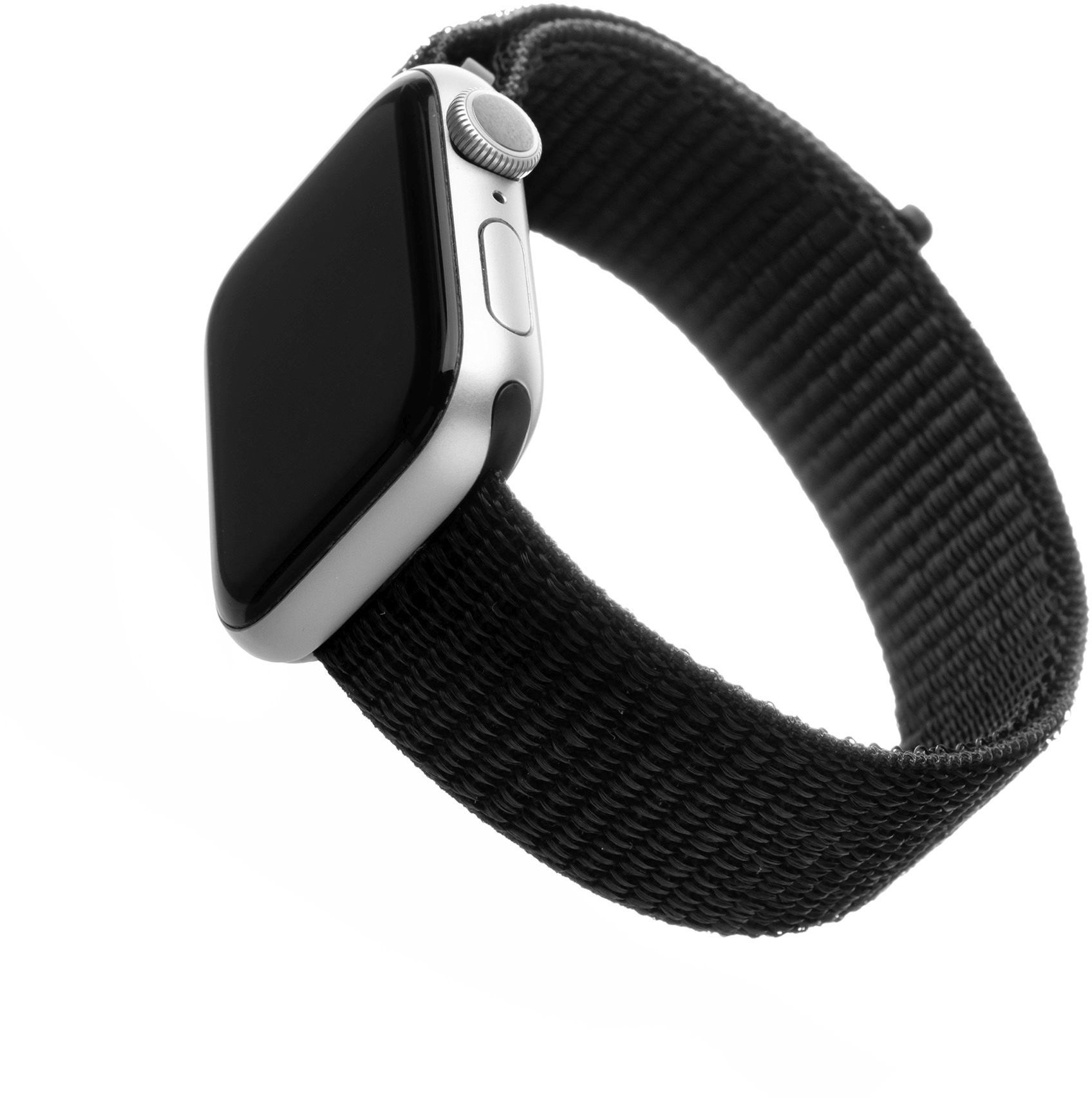 FIXED Nylon Strap Apple Watch 42/44/45/Ultra 49mm - fekete