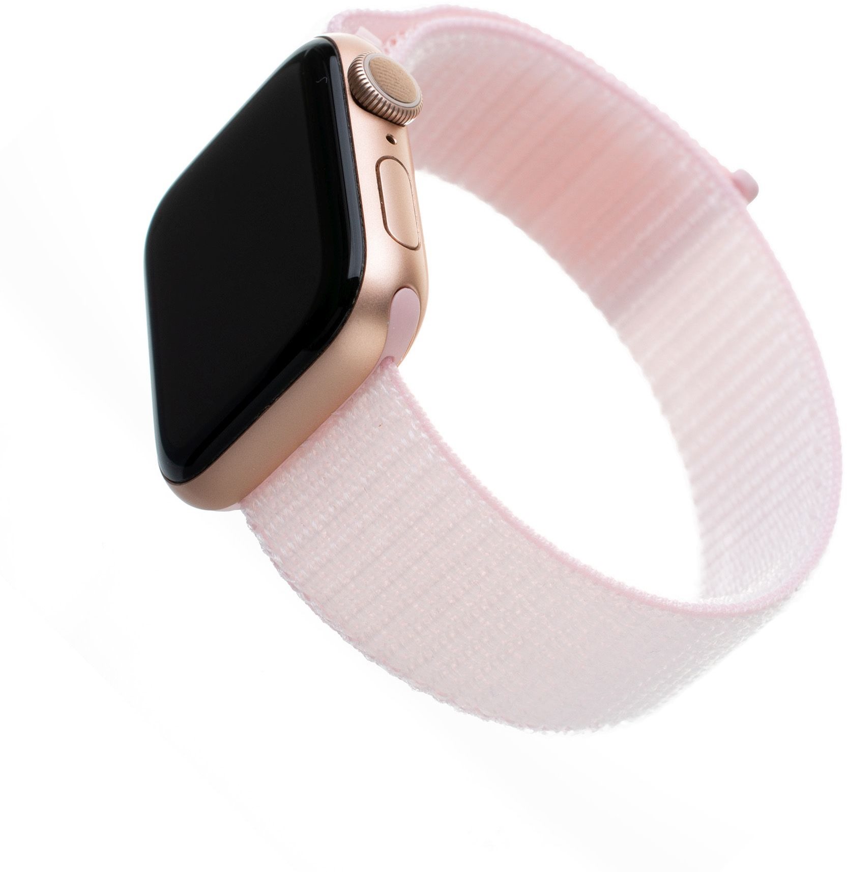 FIXED Nylon Strap Apple Watch 42/44/45/Ultra 49mm - rózsaszín