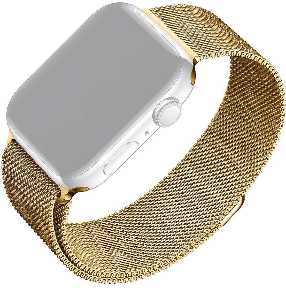 FIXED Mesh Strap Apple Watch 42/44/45/Ultra 49mm - aranyszínű