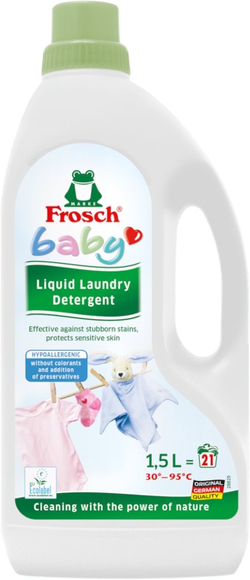 FROSCH EKO Baby hipoallergén folyékony mosószer babaruhákhoz 1,5 l (21 mosás)