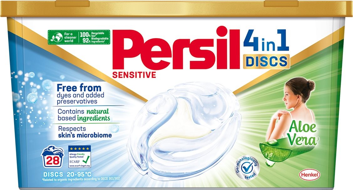 PERSIL 4 az 1-ben Discs Sensitive mosókapszulák 0,7 kg (28 mosás)