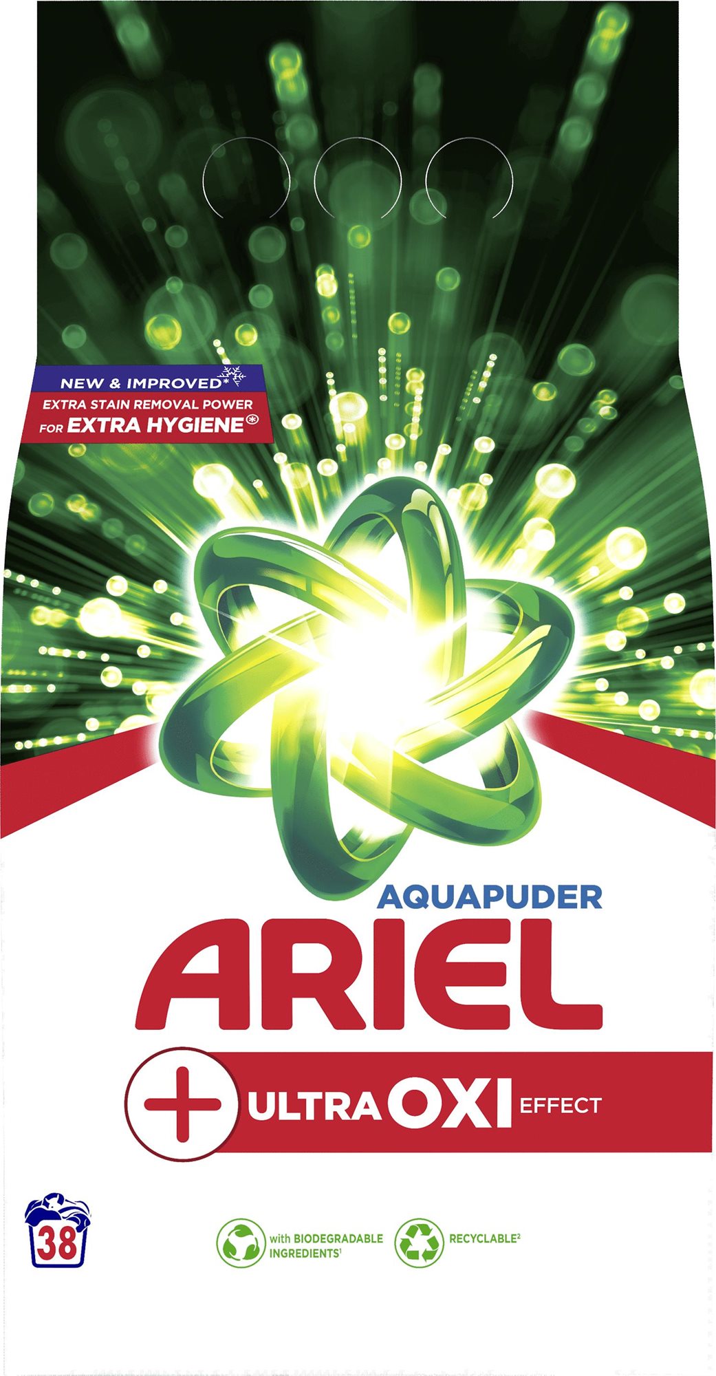 ARIEL +Extra Clean Power 2,47 kg (38 mosás)