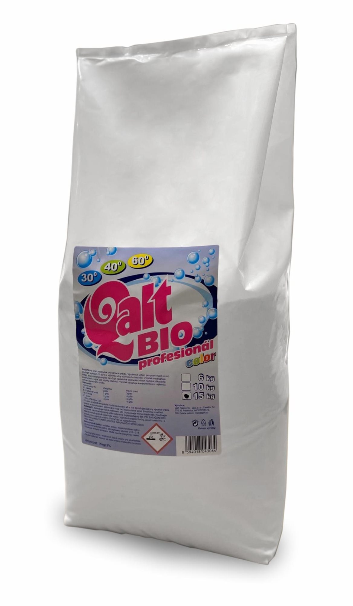 Mosószer QALT Bio Professional Color 15 kg