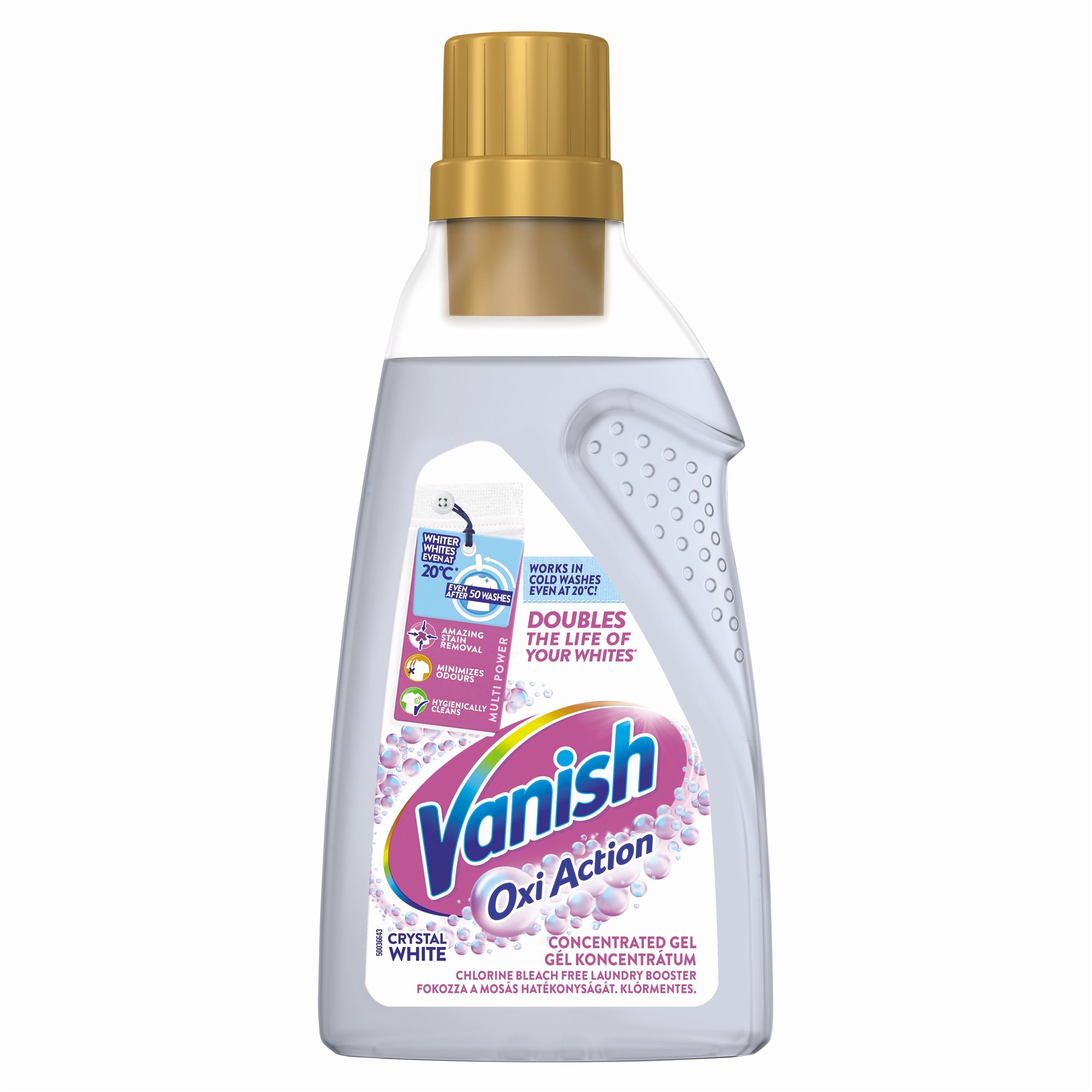 VANISH Oxi Action Gel Fehérítő és folteltávolító 750 ml