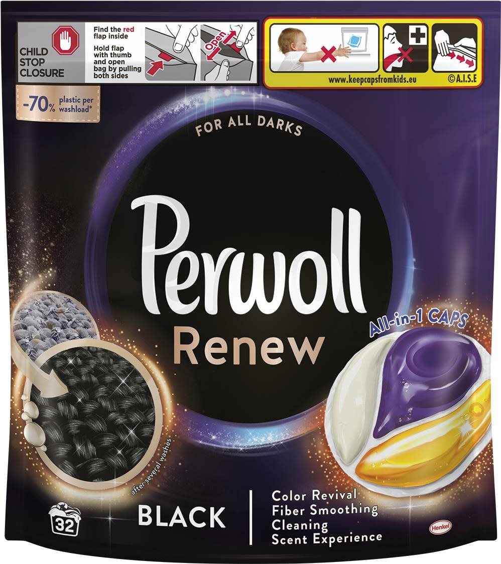 Mosókapszula PERWOLL Renew Black 32 db