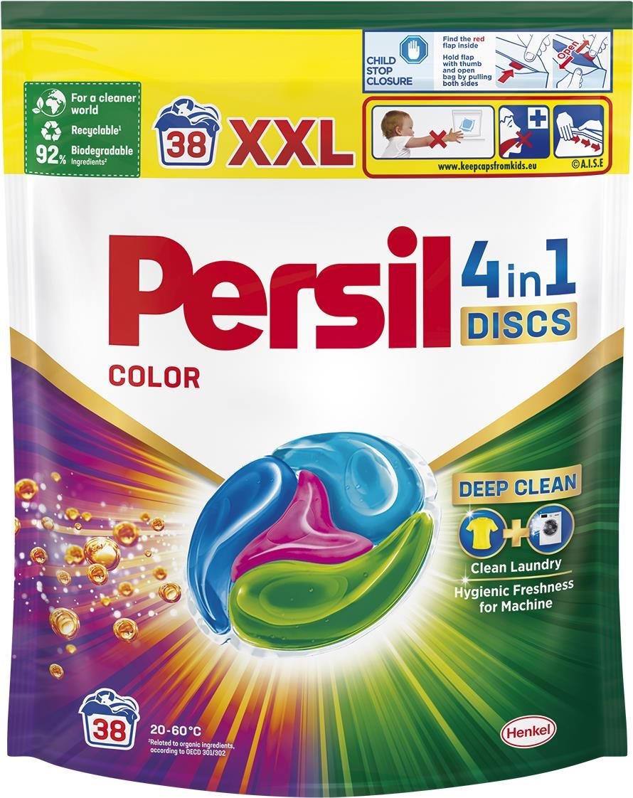 Mosókapszula PERSIL Discs 4 az 1-ben Color 38 db