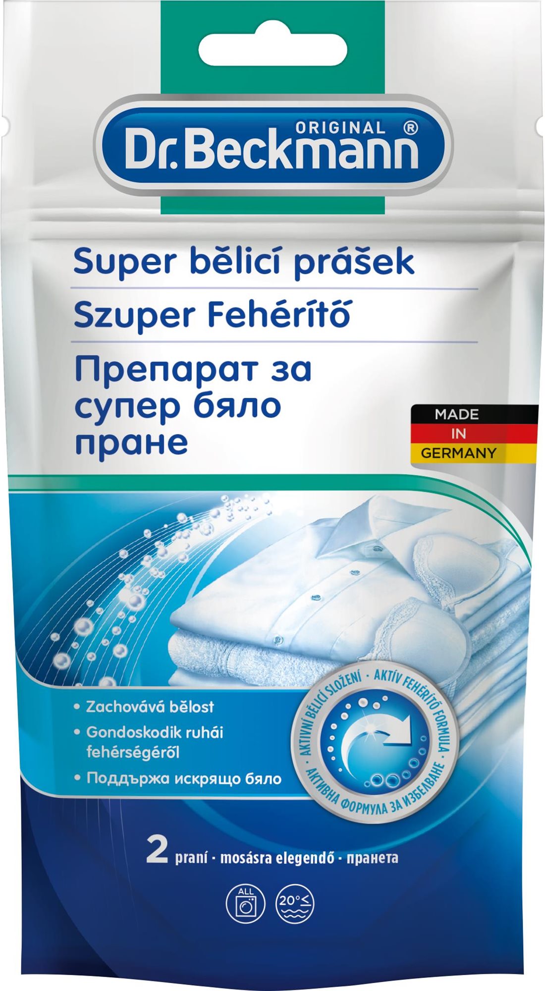 DR. BECKMANN Szuper fehérítőpor 80 g (2 mosás)