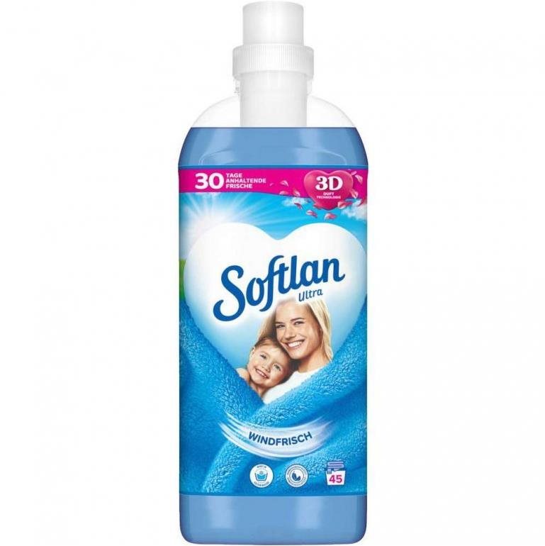 Öblítő SOFTLAN 3D Ultra friss szellő illattal 1 l (45 mosás)