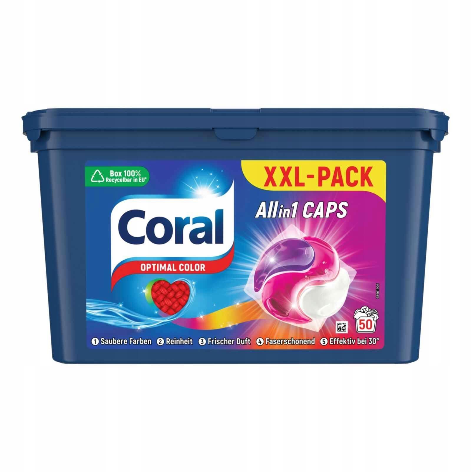 Mosókapszula Coral All-in-1 Color 50 db