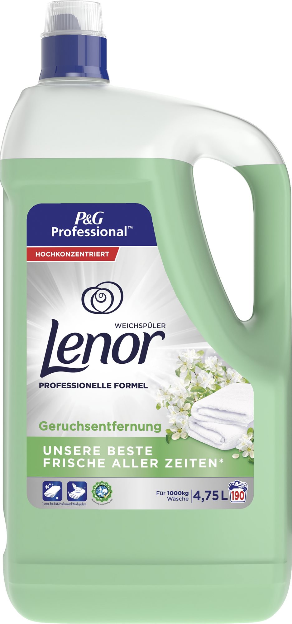 LENOR Professional Odour Eliminator 4,75 l (190 mosás)