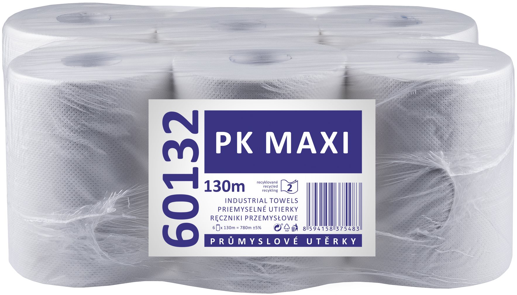 Kéztörlő papír LINTEO PK MAXI fehér 6 db